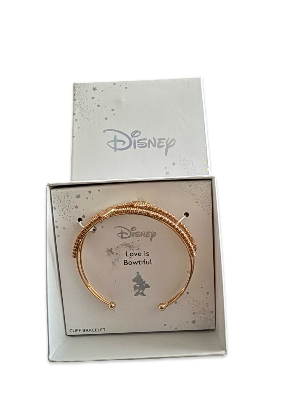 Disney Gold Bow Cuff Bracelet